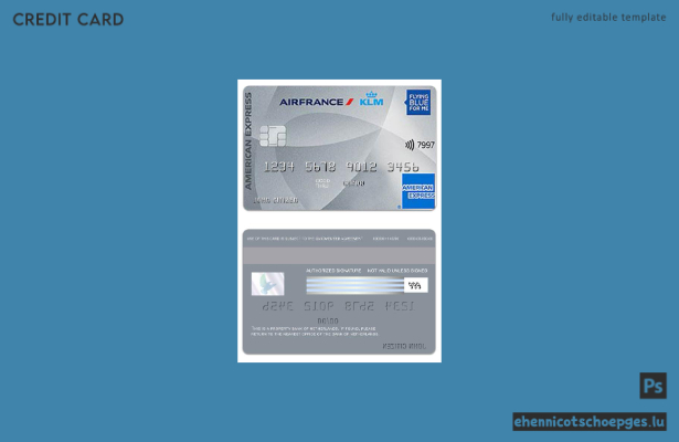 Vorschau einer American Express Karte der Niederländischen Bank